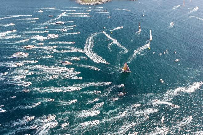 Over 1,000 spectator yachts joined the fleet during the leg 7 departure from Newport, Rhode Island, USA - Volvo Ocean Race 2014-15  ©  Ainhoa Sanchez/Volvo Ocean Race